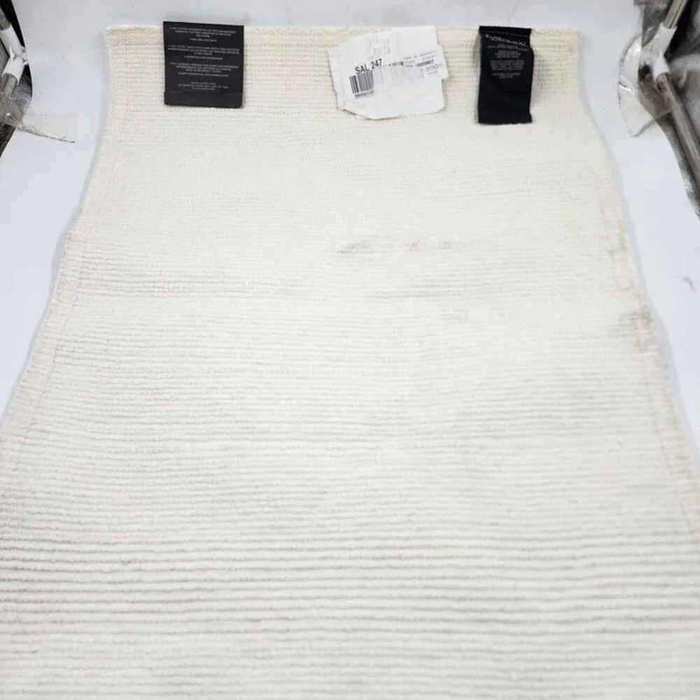 Lauren Ralph Sanders Lauren Bath Rug Antimicrobial Cotton 17 x 24 Linen